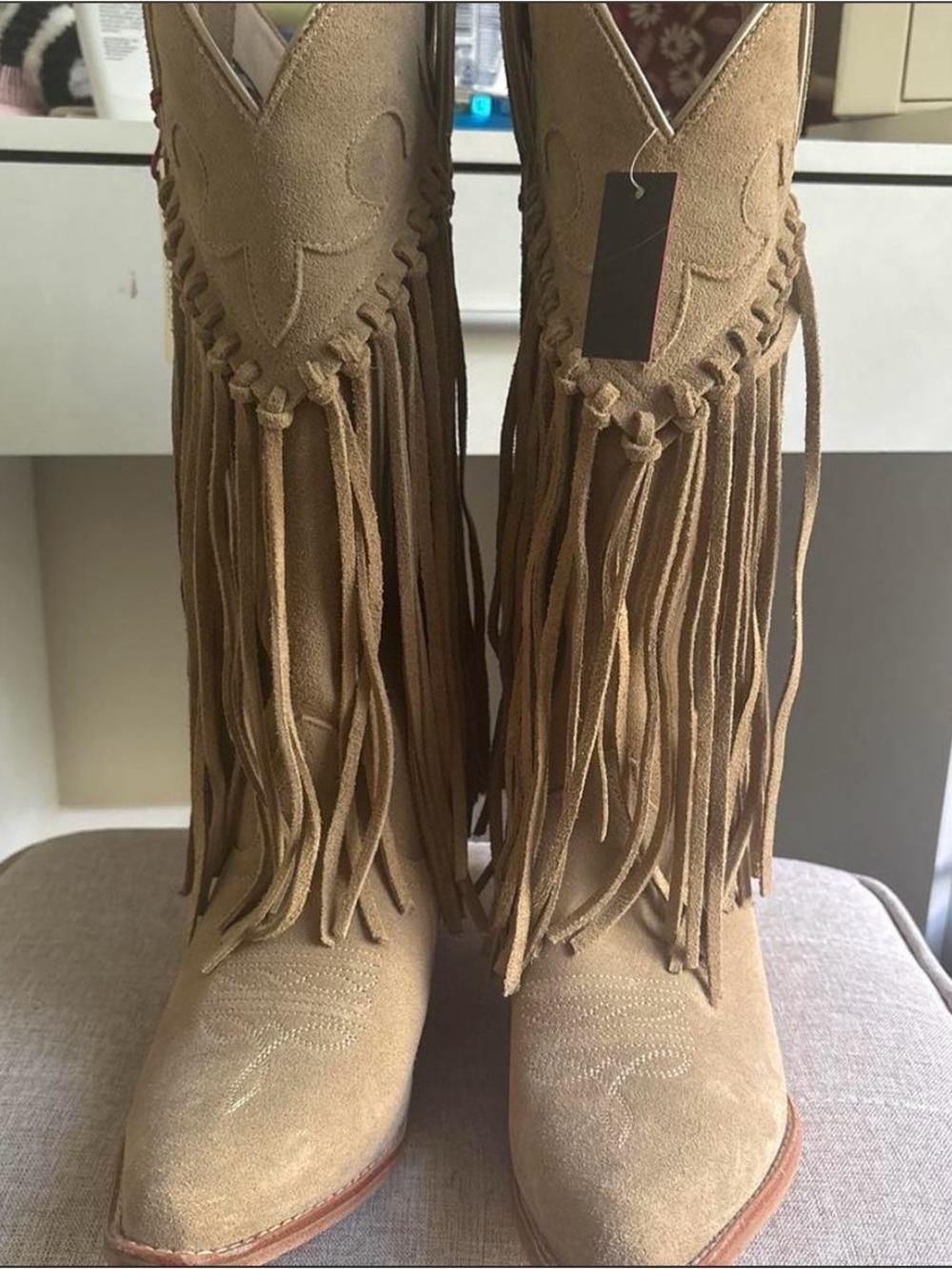 Idyllwind suede fringe boots